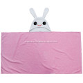 Cute Children's Beach Towels Pink Bunny
